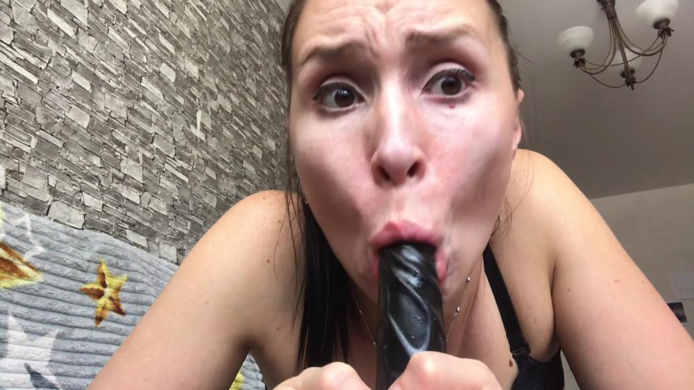 Zetration brunette missed the cock so much that she swallowed it down her throat! Sexy video with a