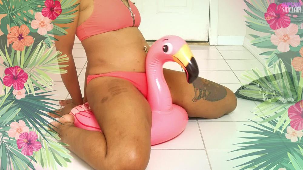 Subbiecupcake First Time With My Inflatable Flamingo