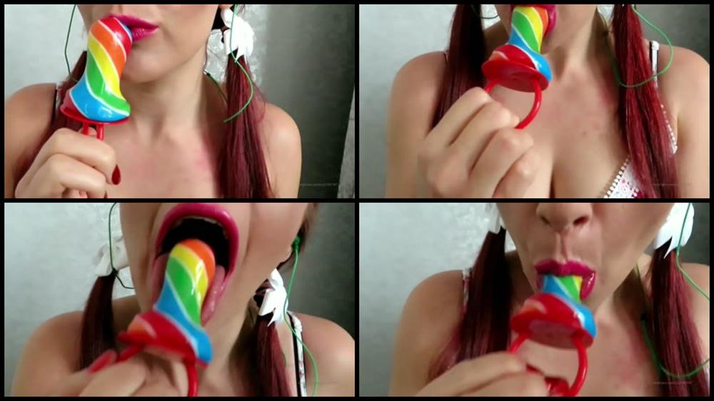Flirtyasmr 28 02 2020 163715034 Giant Rainbow Candy Dummy