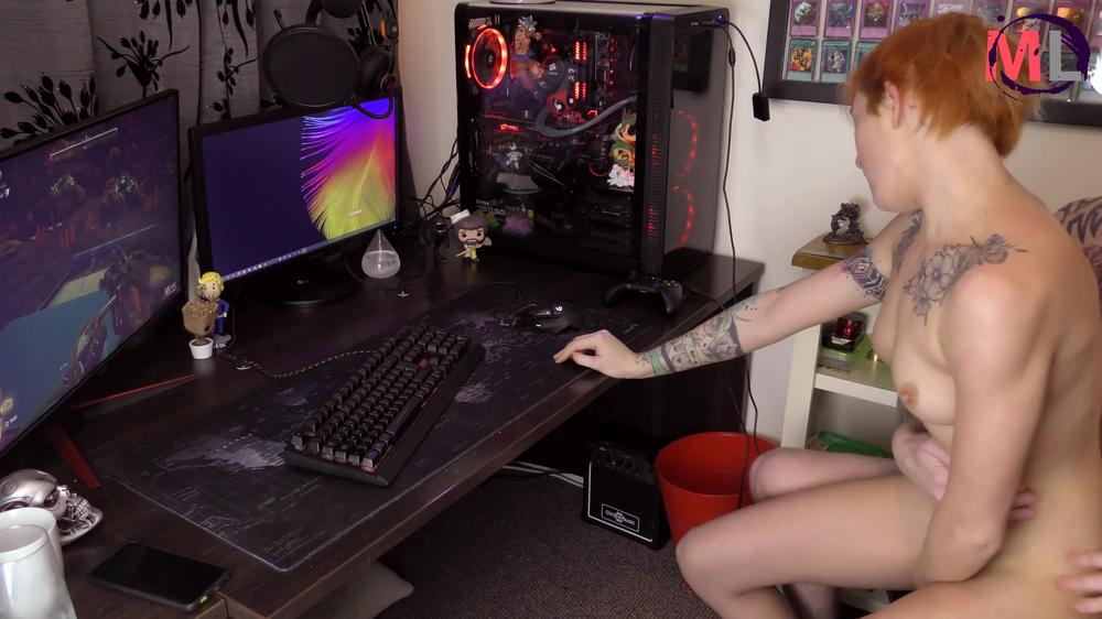GAMERGIRL wants attention from her boyfriends THROBBING COCK!!!