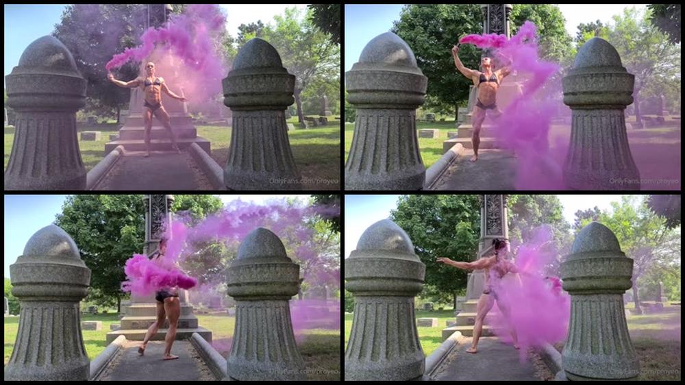 Musclegeisha 20 09 2020 930299752 Slow Motion Hot Pink Smoke Grenade Geishaandgrenades 6 10 The Las