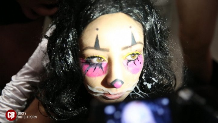 Cumbizz Teen Clown Pranked With Big Cumshots