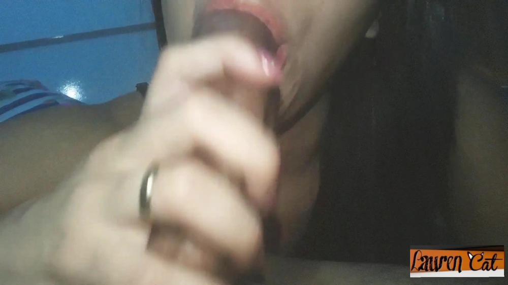 Delicious blowjob and she drank all the milk