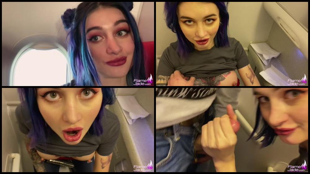 Flame Jade Sucked Him In A Plane Manyvids