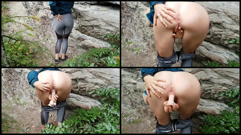 Hazel Simone   Outdoors Squirting And Dildo Fucking   Manyvids