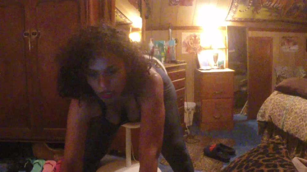South Indian girl doing butt exercises