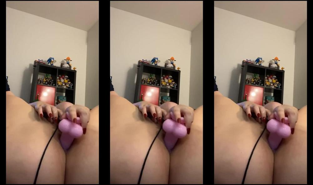 050 Anal Solo Pink Dildo Fucking My Tight Asshole In A School Girl Outfit_Crystal Lust_1080P