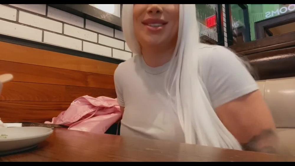 PUBLIC HANDJOB, SHOPPING, PLAYING, DEGRADING CUMSHOT WITH A SIMP