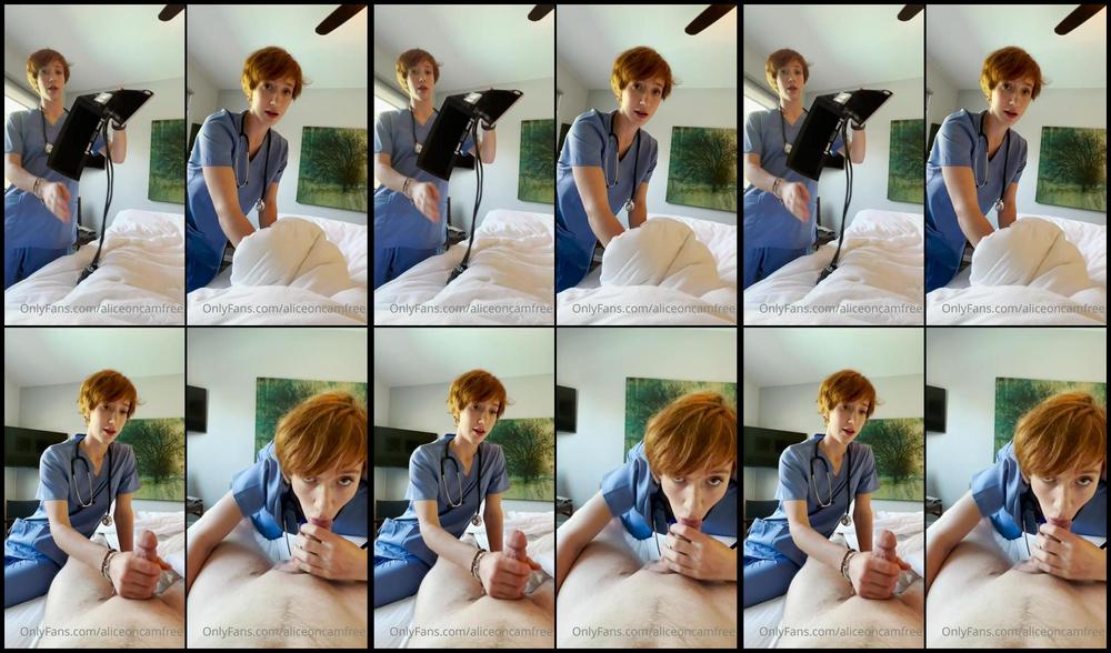 Aliceoncam Cumming Inside Nurse Alice