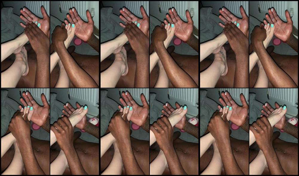 Mrandmrs W 01 01 2020 116292279 Rubbing Cream Into My Pretty Feet Priming Them Ready For His Cock