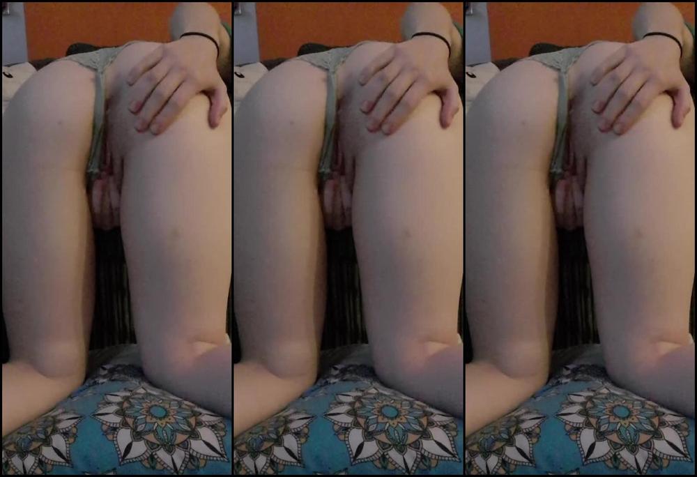 Petite babe pussy and ass fingering with panties on.