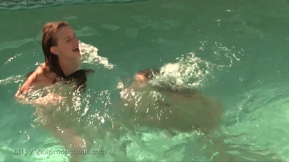 Ginarystickleadventures - Pool Tickle Fight With Ashlynn Taylor & Nikki Brooks