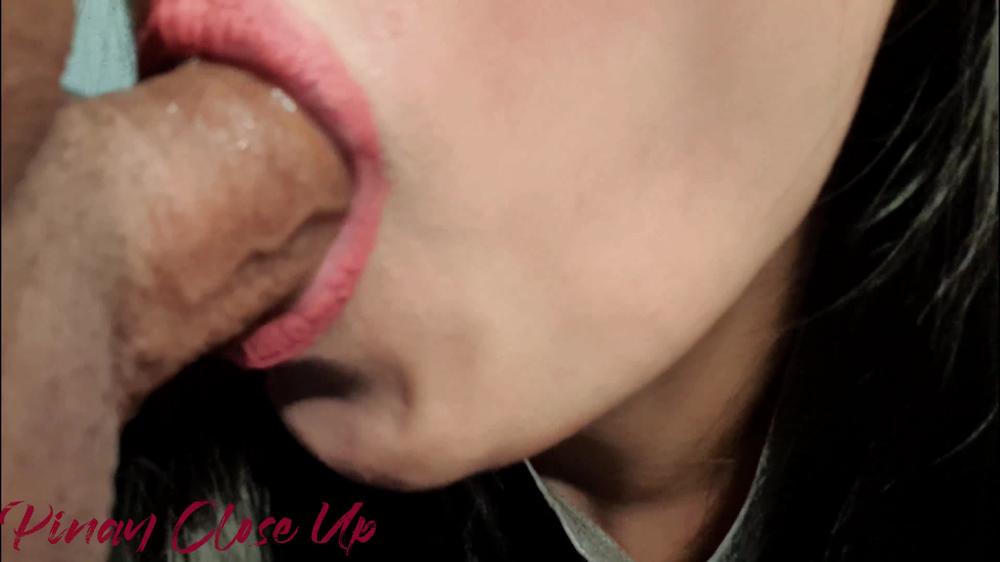 ASMR Pulsating in Mouth and Sloppy Blowjob of your Life - Asian Pinay Close Up