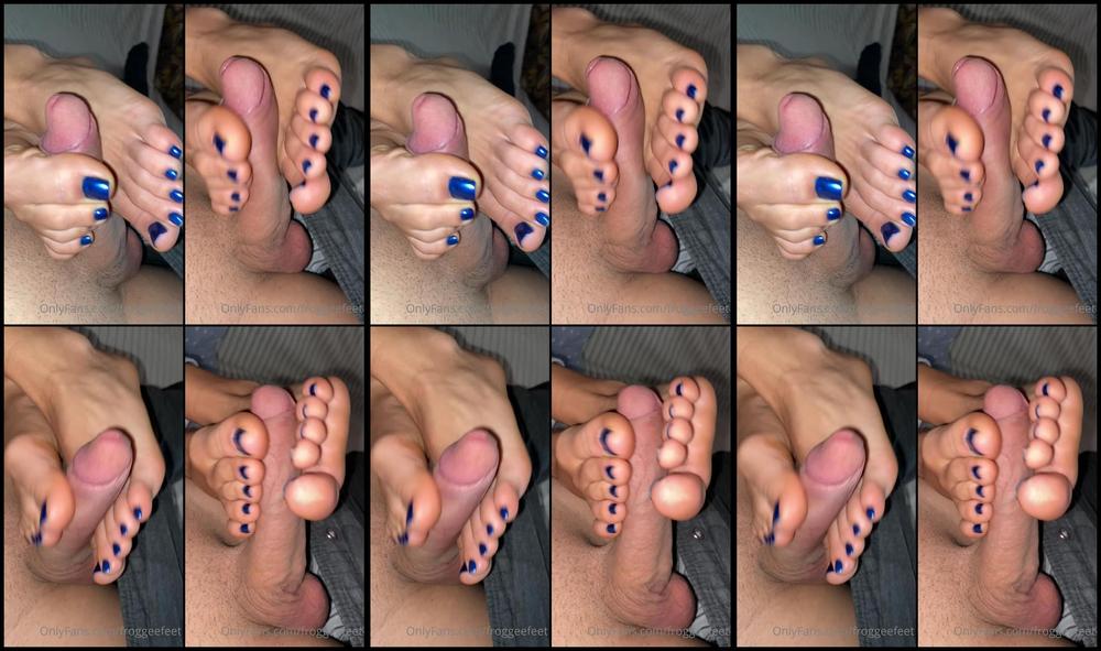 Froggeefeetvip 15 01 2021 2009352125 Oh My Man Enjoyed It A Lot And Moaned As I Gently Stroked His Dick With My Feet Would You