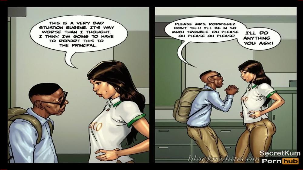 Detention season #2 Ep. #3 - Spanish Teacher Wants Collage Student's Big Black Cock