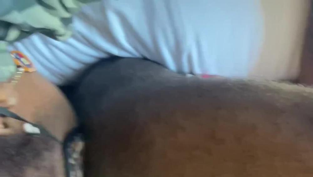 ISLAND EBONY GETS REAL FREAKY AS SHE DEEPTHROATS FAT DICK AND LICK ASS!!!!!