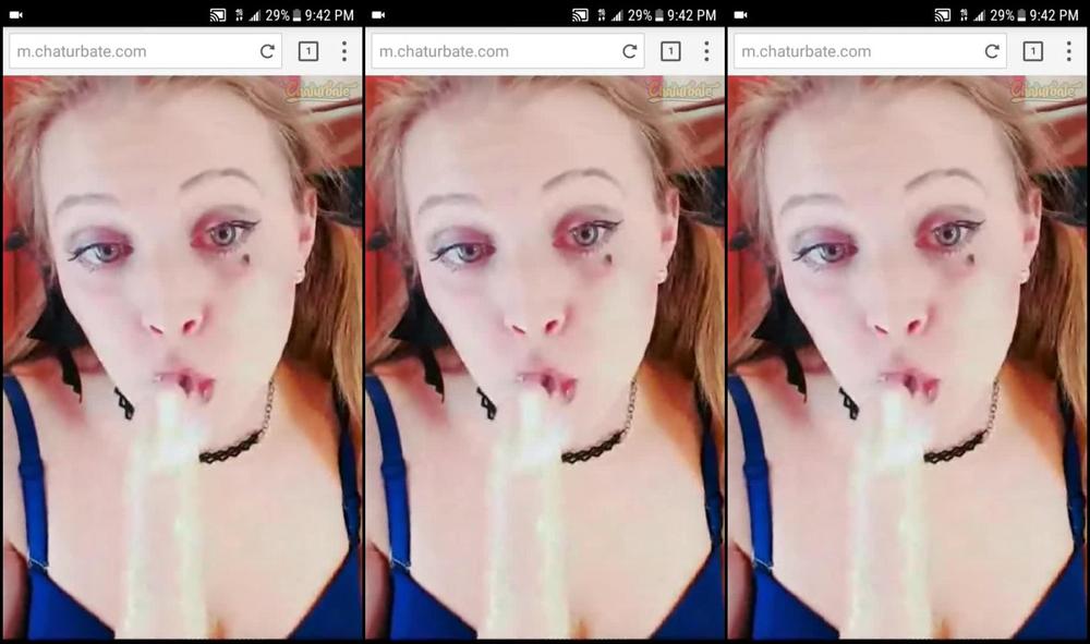 015 Crazy Slutty Teen Opens Mouth, Crosses, Eyes, And Gags On Dildo. Amazing¡¡_Pamelashine_1080P