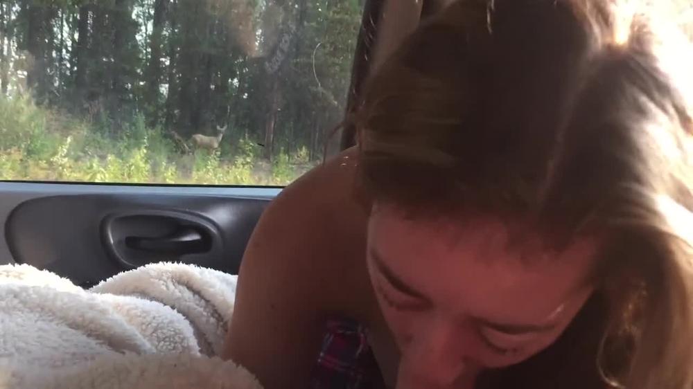 Blowjob Tease in Backseat
