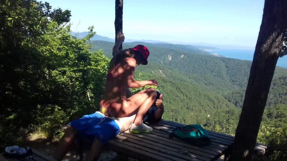 The most amazing amateur sex at an altitude of 800 meters above sea level