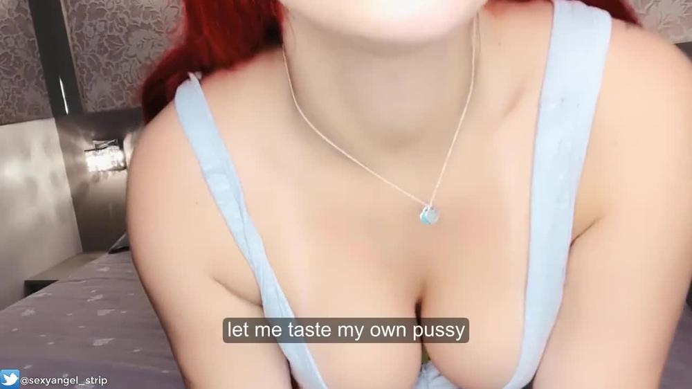 Sexy Redhead Riding On Dildo Blowjob So Hot Safada Sentando Consolo Camgirl
