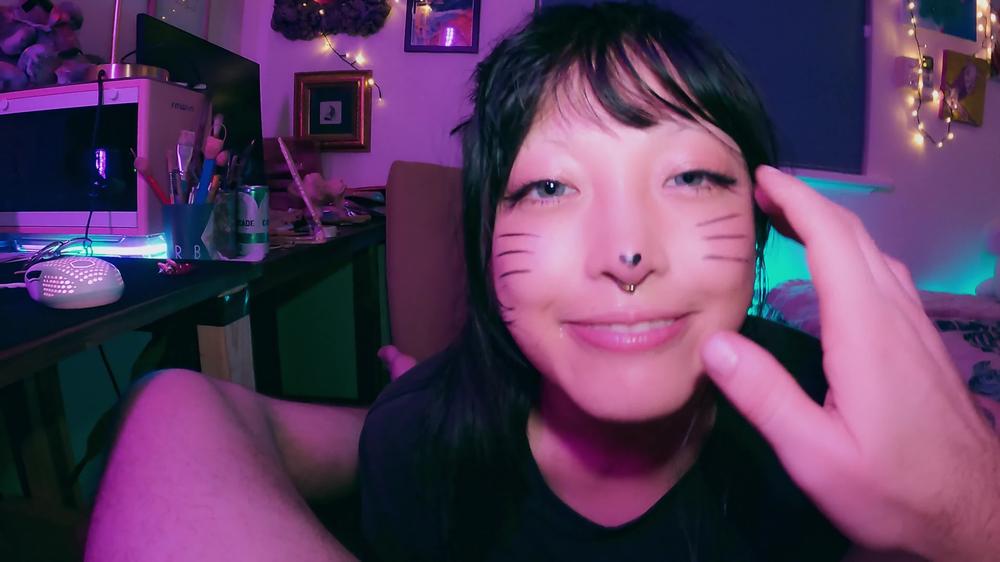Asian Slut gets completely face fucked xox
