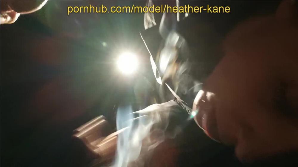 Heather Kane makes him cum quicker than her cigarette LOL