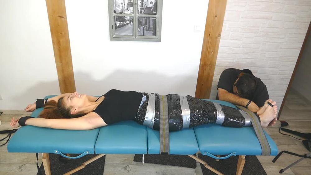 Frenchtickling - The Ultra Ticklish 18 Years Old Dancer Is Wrapped For Hysteria