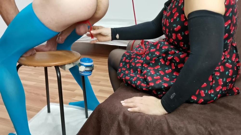 Milking Chair (Fuck flashlight) HUGE Cumshot. Shut up and Sit down if you want to CUM.