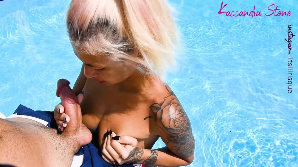 Sucking off my Sugar Daddy in private Virgin Islands Villa Pool