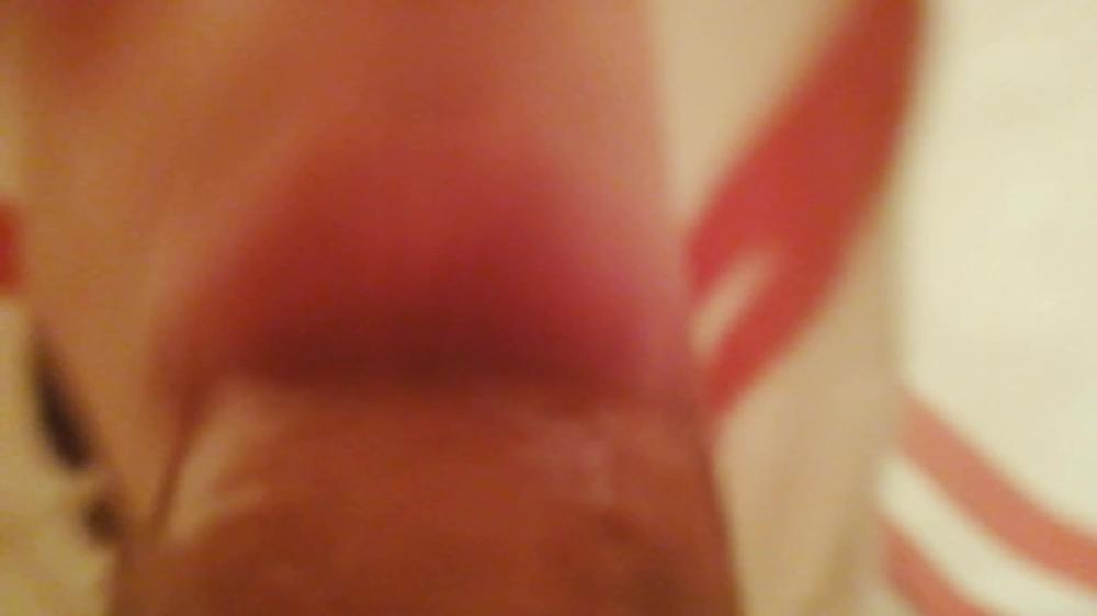 Spied on her husband and got cum in his mouth