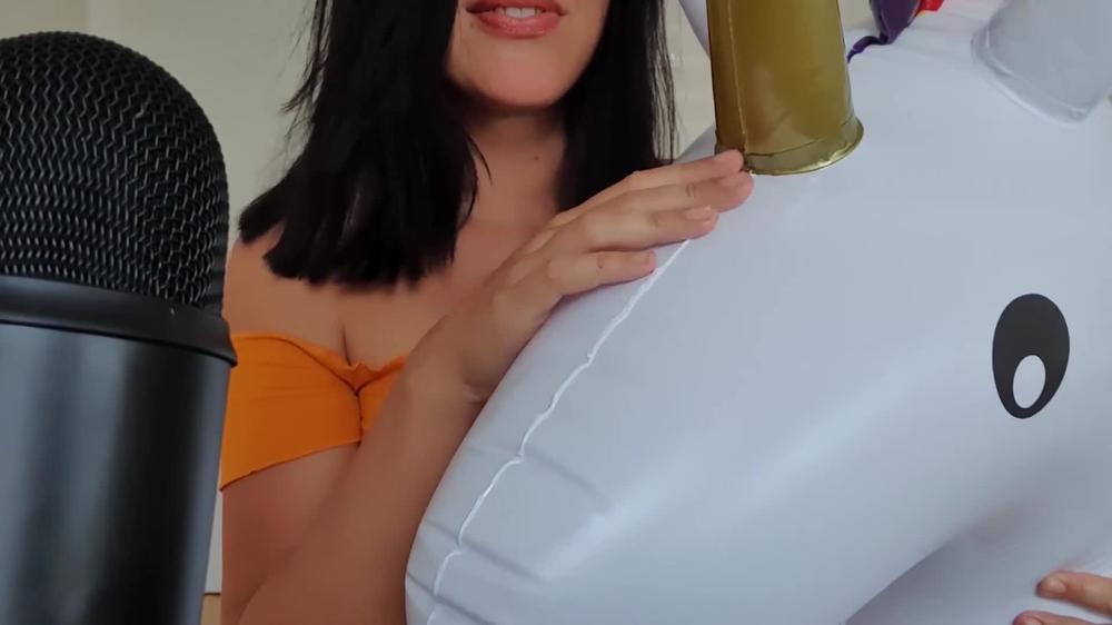 ASMR With my pooltoy, the Unicorn I can do more than just swimming! (Full Vid On Onlyfans)