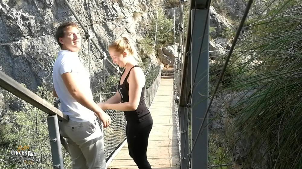Russian Teen Swallowing In The Mountains