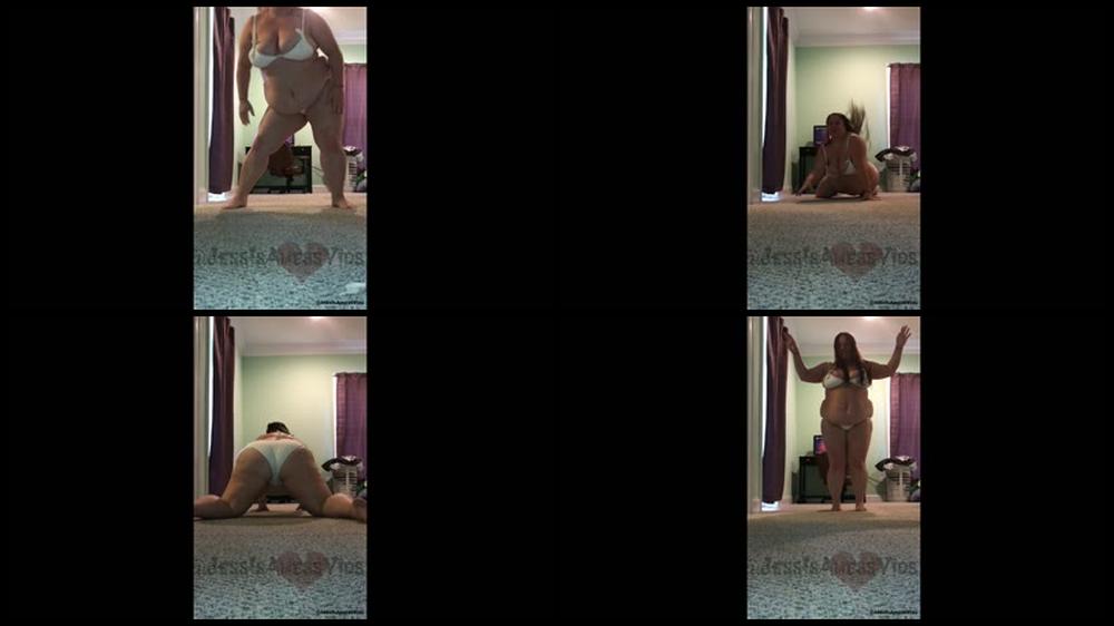 Jessisamessvids White Bikini Twerk Dancing In Bedroom