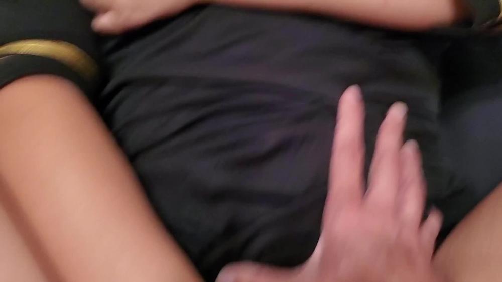 Sexy curvy Flight Attendant takes dick in pussy