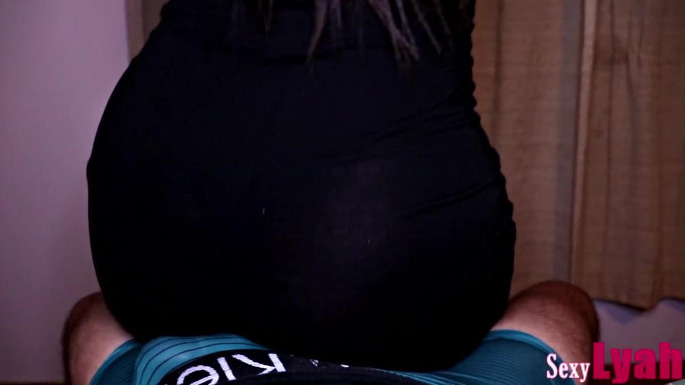 See Thru Black Dress in Thong Hot Assjob Lap Dance