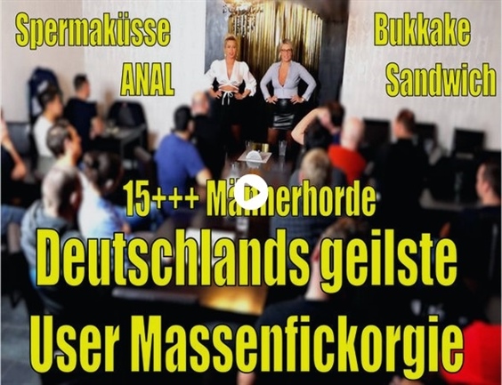 Daynia / Deutschlands geilste UserMassenFickOrgie 15 - 2 Schlampen im GB-Inferno - Anal-Sandwich-Bukkake