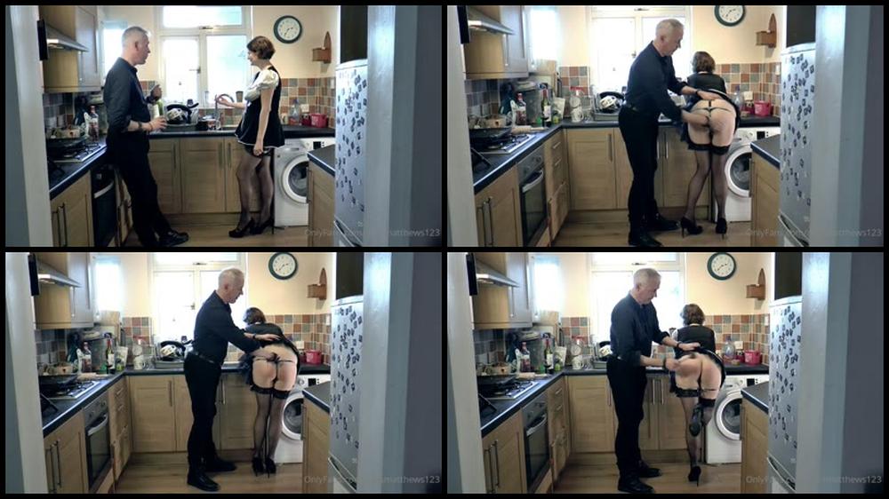 Missmatthews123 13 02 2022 2361996664 Getting A Very Painful Walloping For Drinking On The Job Probably Overdue In Fairness That Kitche