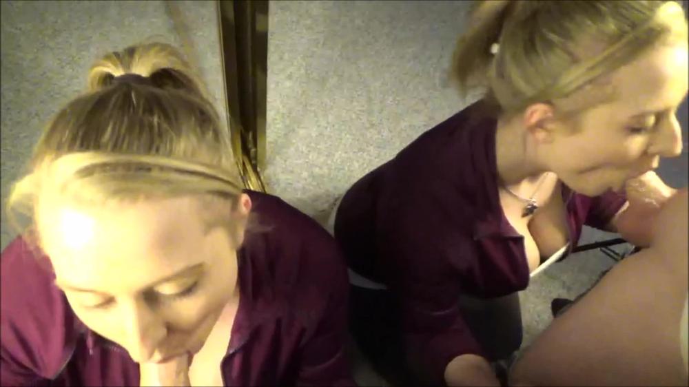 DOUBLE VISION Wife's Sloppy Deepthroat & Swallows CUM