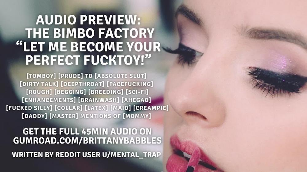 Audio Preview: The Bimbo Factory - “Let Me Become Your Perfect Fucktoy!”