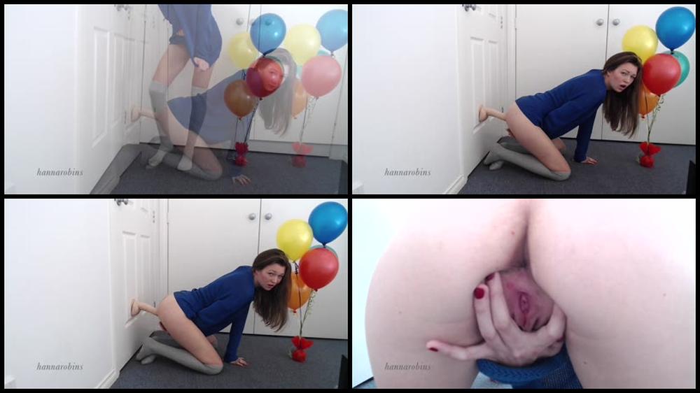 Hannarobins B Day Threeway 3 I Dildo Doggy Cum