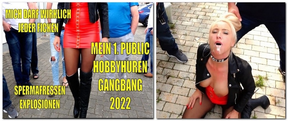 Daynia / My 1st PUBLIC hobby whores GANGBANG 2022