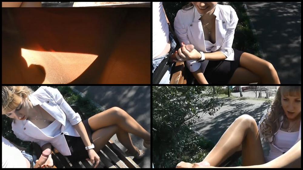 Footjob Pantyhose Outdoor 720P