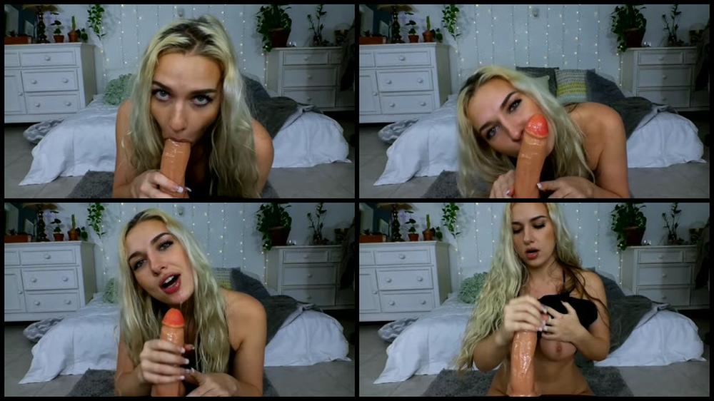 Ashley Teal   Sloppy Dildo Blowjob With Dirty Talk   Manyvids