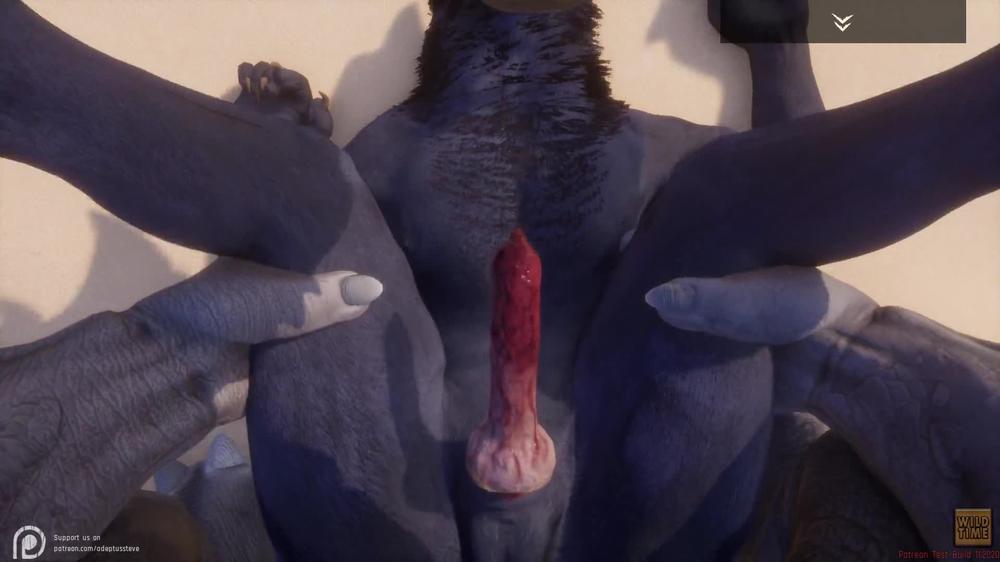 Wild Life / Black Wolf gets Pounded POV Furry