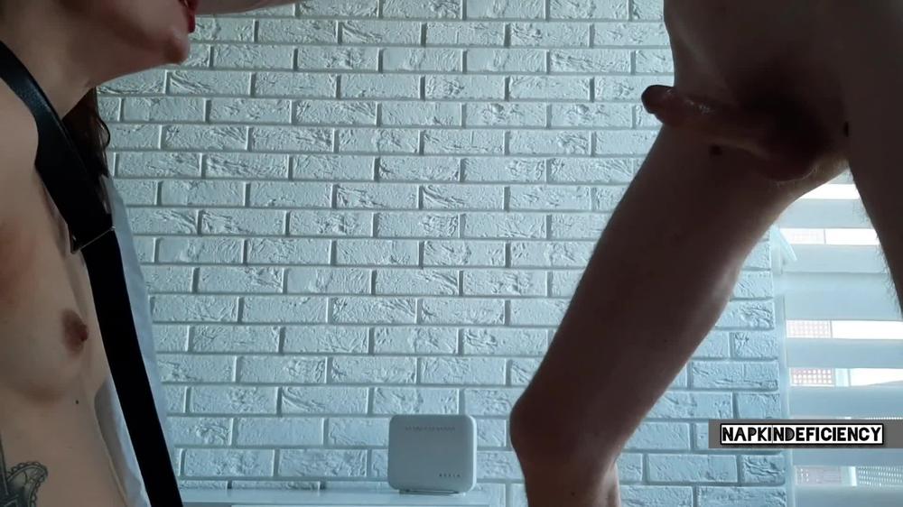 A stunning secretary with glasses is given a bonus in the form of a fucked-up throat with a big dick