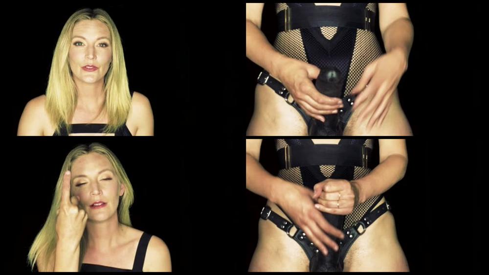 Mona Wales Take My Big Black Strap On In Your Ass