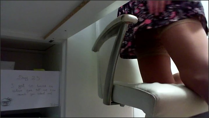 Masturbate At Work Day 23 Spy Under My Skirt