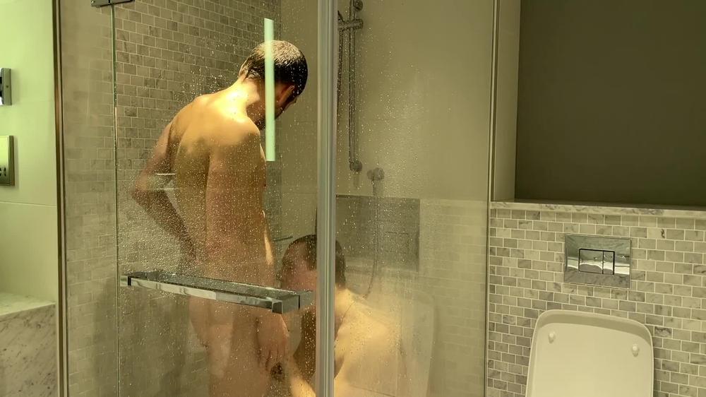 Excited when he saw his naked cousin in the bathroom and fucked him