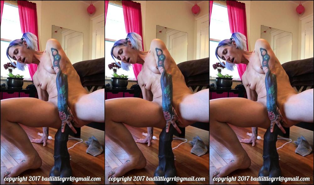 Badlittlegrrl Chances Ginormous Horse Cock