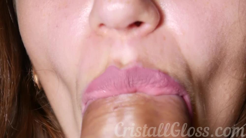 096 Sensual Blowjob From A Beautiful Girl Close Up_Cristall Gloss_1080P